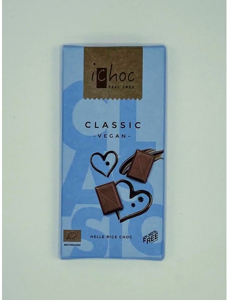 Ryžová čokoláda so zemnými mandľami Bio 80G ICHOC