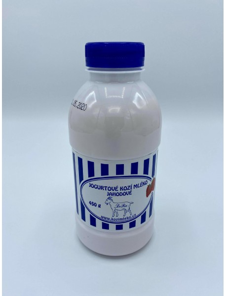 Jogurtové kozie mlieko jahodové 450g