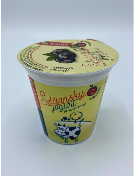 Selčiansky smotanový jogurt - čierna ríbezľa 150g